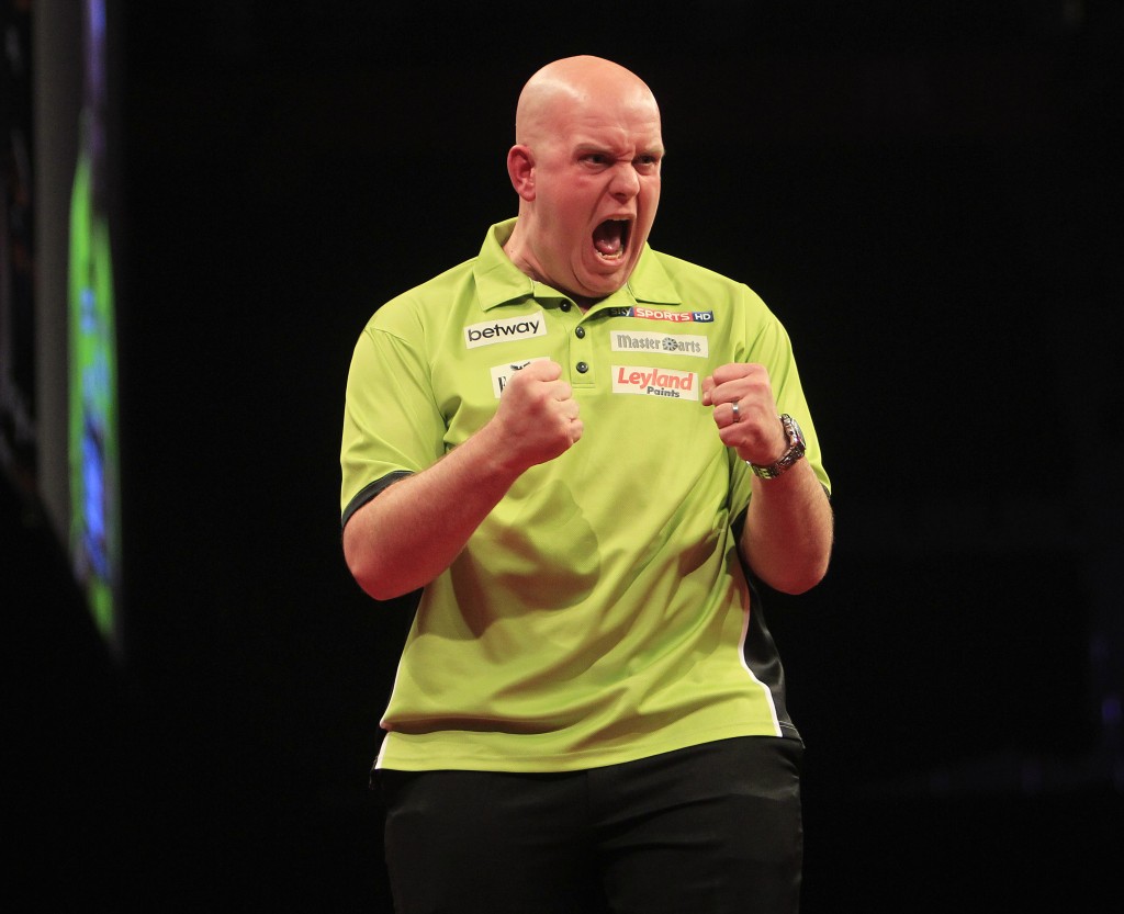 Michael van Gerwen kept his Premier League Darts title defence on