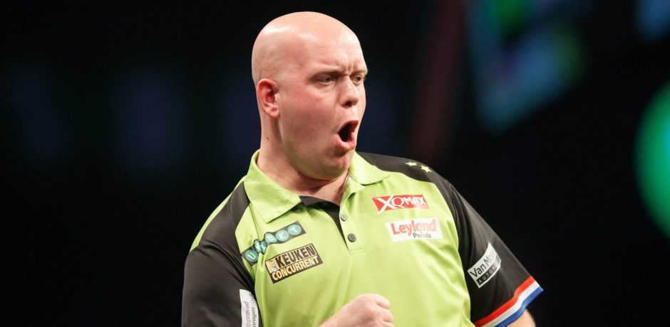 MICHAEL VAN GERWEN defeated Michael Smith to move two points clear of ...